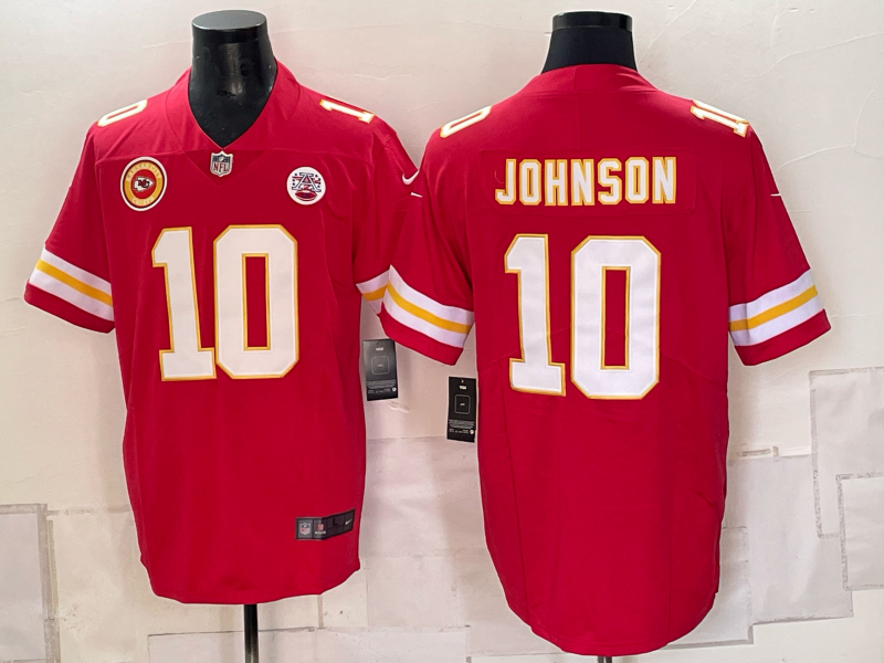 Men Kansas City Chiefs #10 Johnson red Nike NFL Jersey 0930002